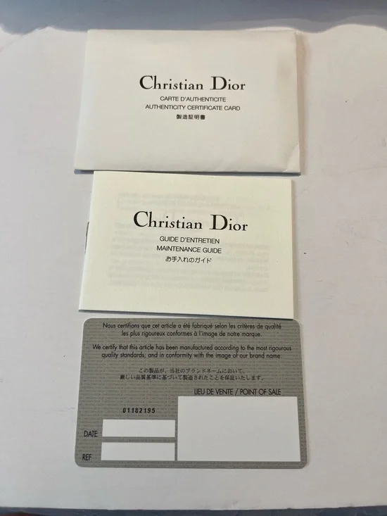 Authentic Christian Dior Floral Canvas Boston Bag Blue Leather Trim w/ Dust Bag - Picture 13 of 15